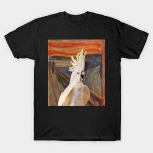 Scream Munch Sulphur Crested Cockatoo T-Shirt